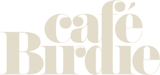 Cafe Birdie logo inverted