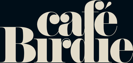 Cafe Birdie logo inverted